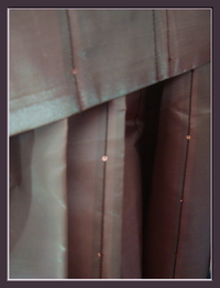 Vorhang Taft Pailletten Pastelgrün Barockbeige 200x250 Königliche Eleganz